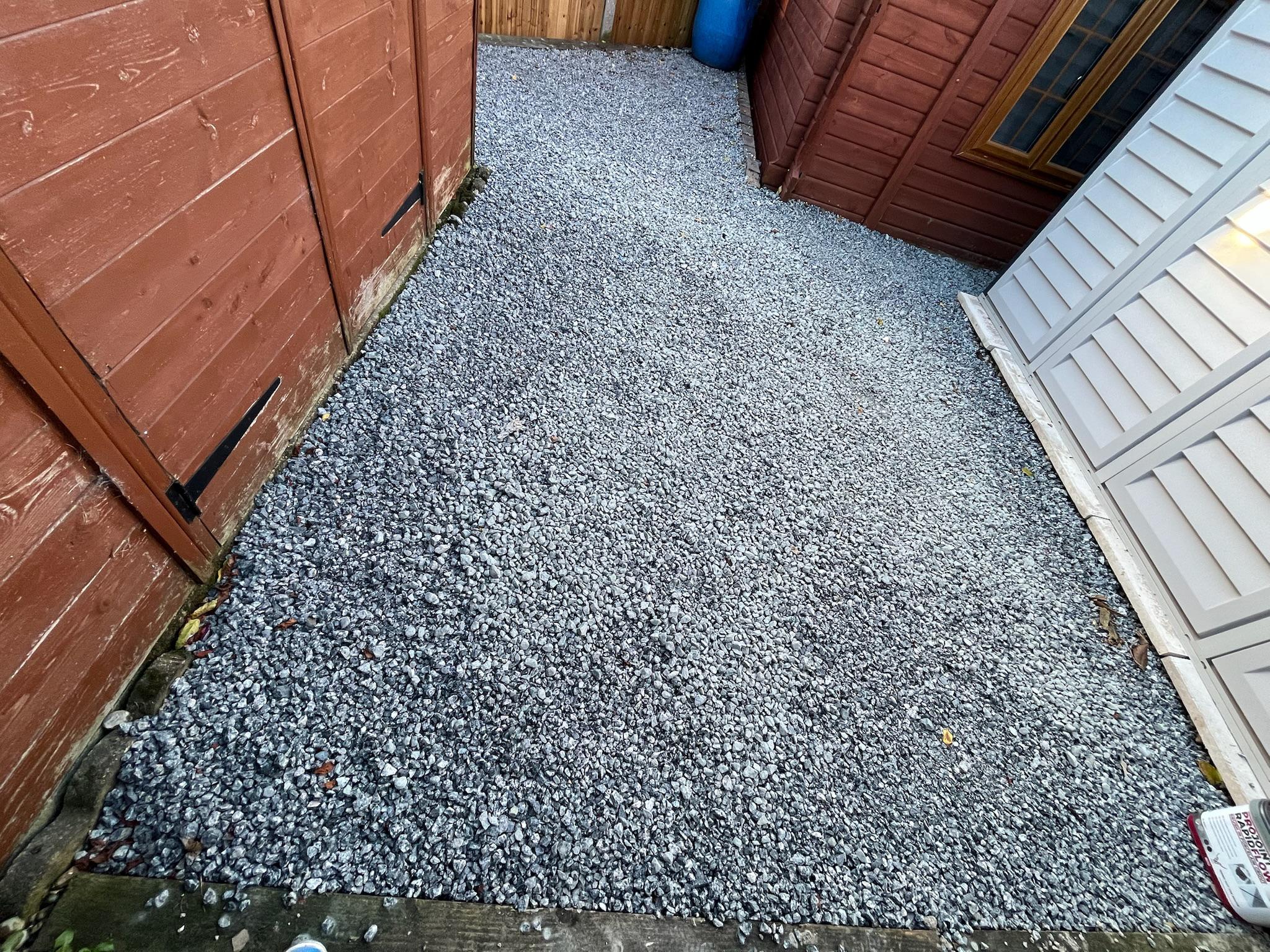 Anthracite Porcelain Patios with Connecting Path finished photo 6