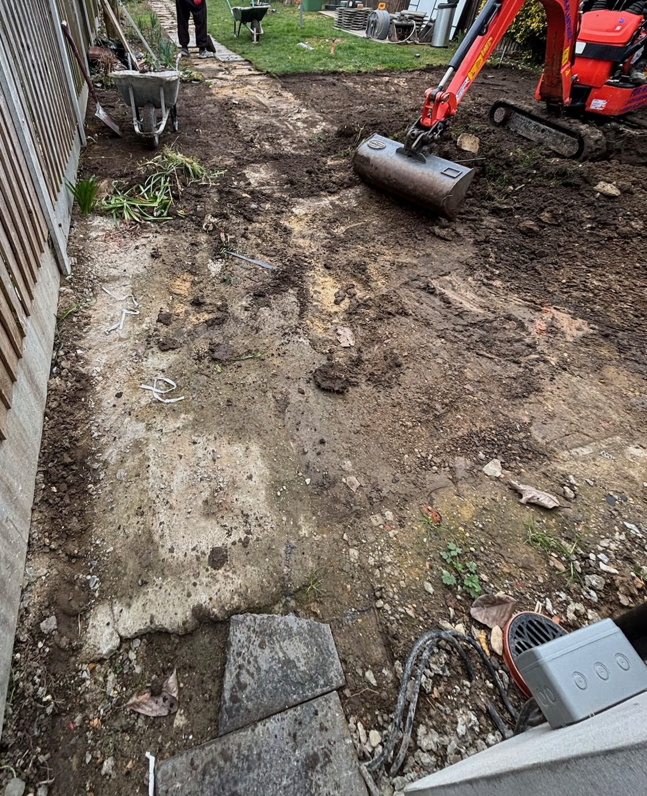 Kandla Grey Sandstone Patio — Before and After